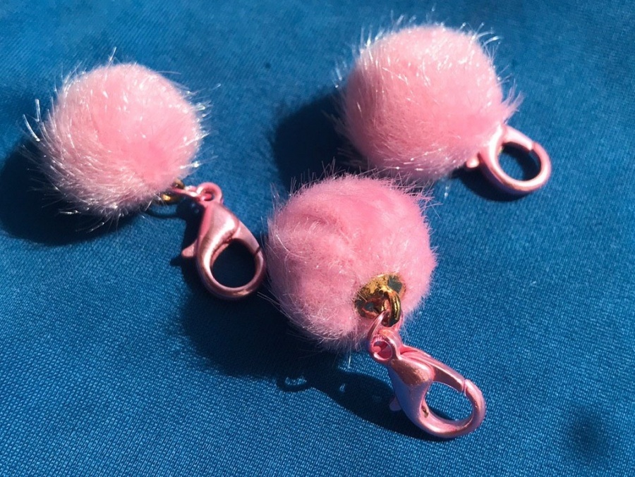 Маркеры для вязания Мех розовый